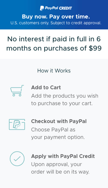 PayPal Credit Mobile Popup